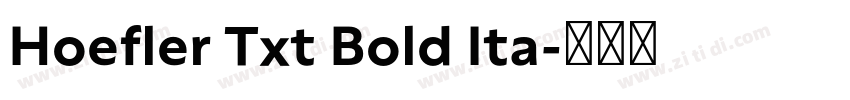 Hoefler Txt Bold Ita字体转换